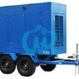 Дизельный генератор ТСС ЭД-400-Т400 с АВР в погодозащитном кожухе на прицепе
